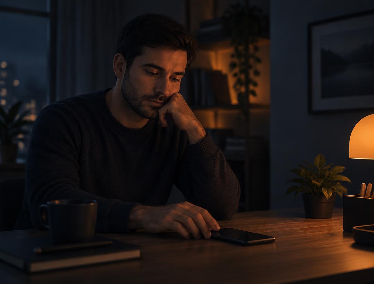 Speler neemt rustig een pauze aan tafel